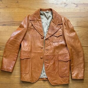 Men's Brown Vintage Leather Jacket